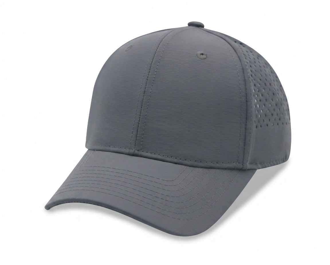 6 Panel Laser Cut Mesh Quick Dry Golf Trucker Cap