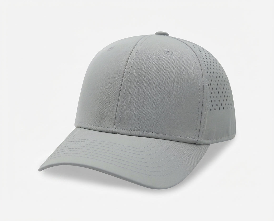 6 Panel Laser Cut Mesh Quick Dry Golf Trucker Cap