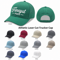 6 Panel Laser Cut Mesh Quick Dry Golf Trucker Cap
