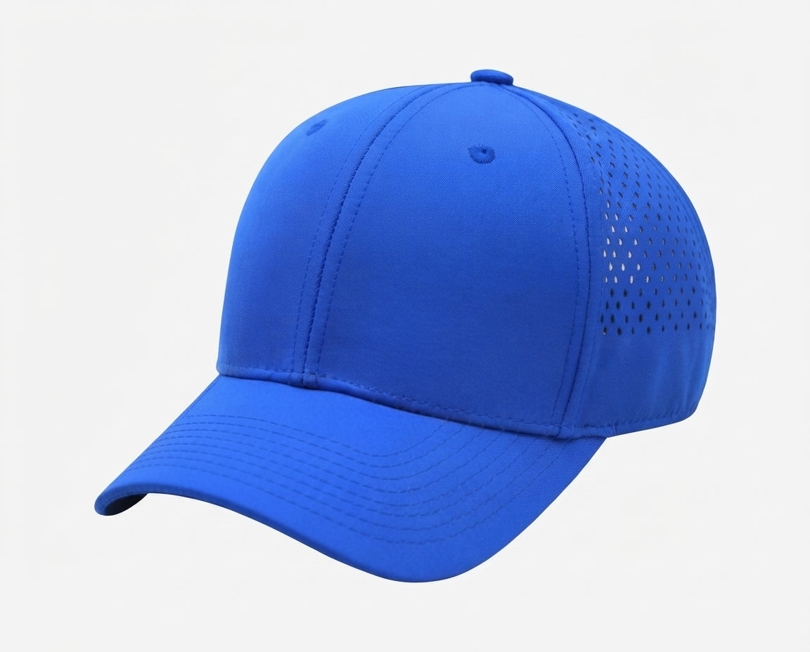 6 Panel Laser Cut Mesh Quick Dry Golf Trucker Cap