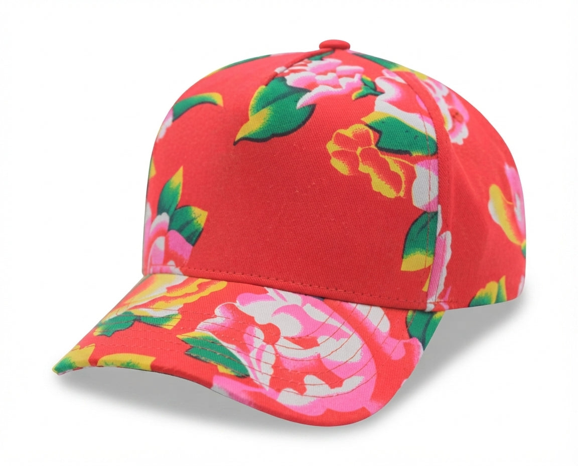 5 Panel Designer Plaid Cotton Baseball Cap