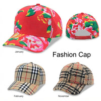 5 Panel Designer Plaid Cotton Baseball Cap