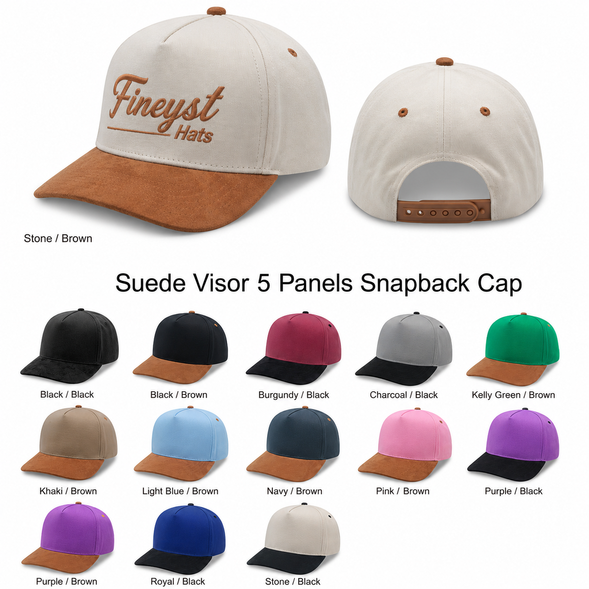 5 Panel Suede Cap