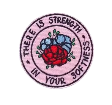 pink strength in softness patch - custom patch by Fineyst Patches