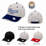 5 Panel 2Tone Snapback Cap w/ Gray Underbrim thumbnail 1