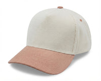 5 Panel Corduroy twotone Snapback Cap