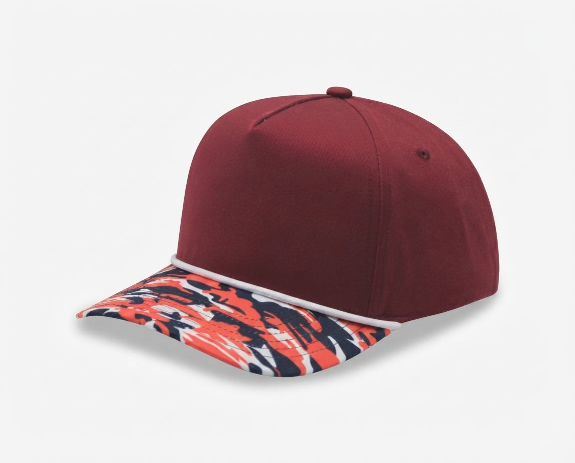 5 Panel Two Tone Rope Cap