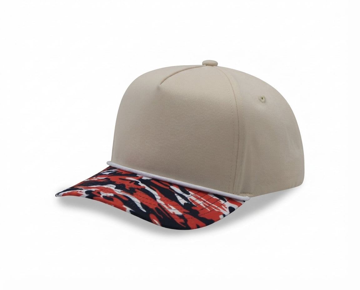 5 Panel Two Tone Rope Cap