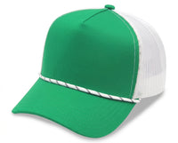 5 Panel A Frame Golf Trucker Cap w/Rope