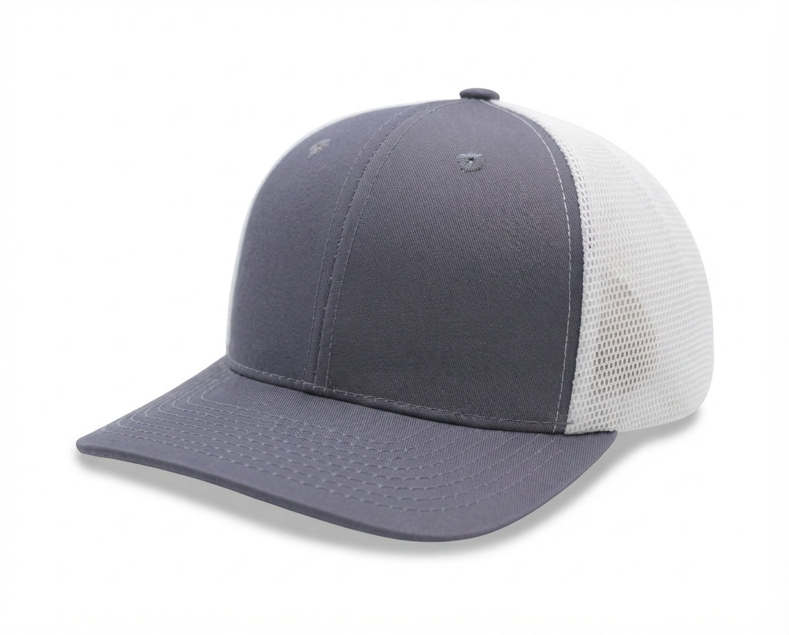6 Panel Stretch Fit Mesh Back Snapback Trucker Cap