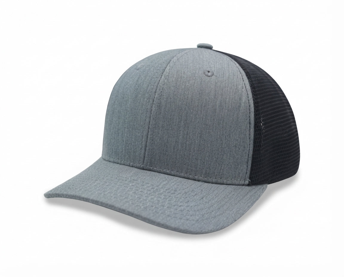 6 Panel Stretch Fit Mesh Back Snapback Trucker Cap