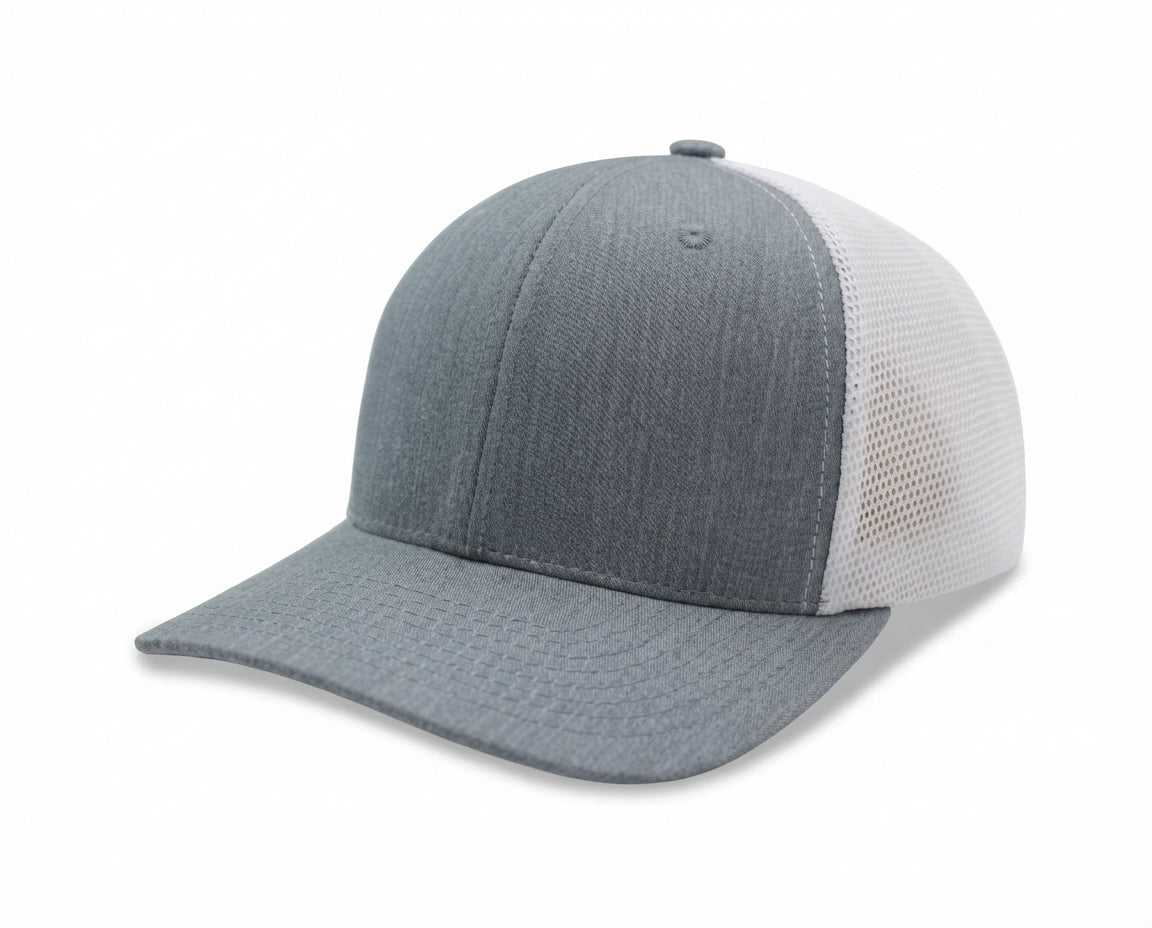 6 Panel Stretch Fit Mesh Back Snapback Trucker Cap