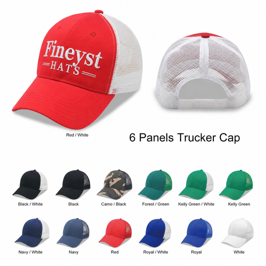 6 Panel Trucker Cap