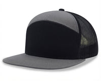 7 panel Hybrid trucker cap
