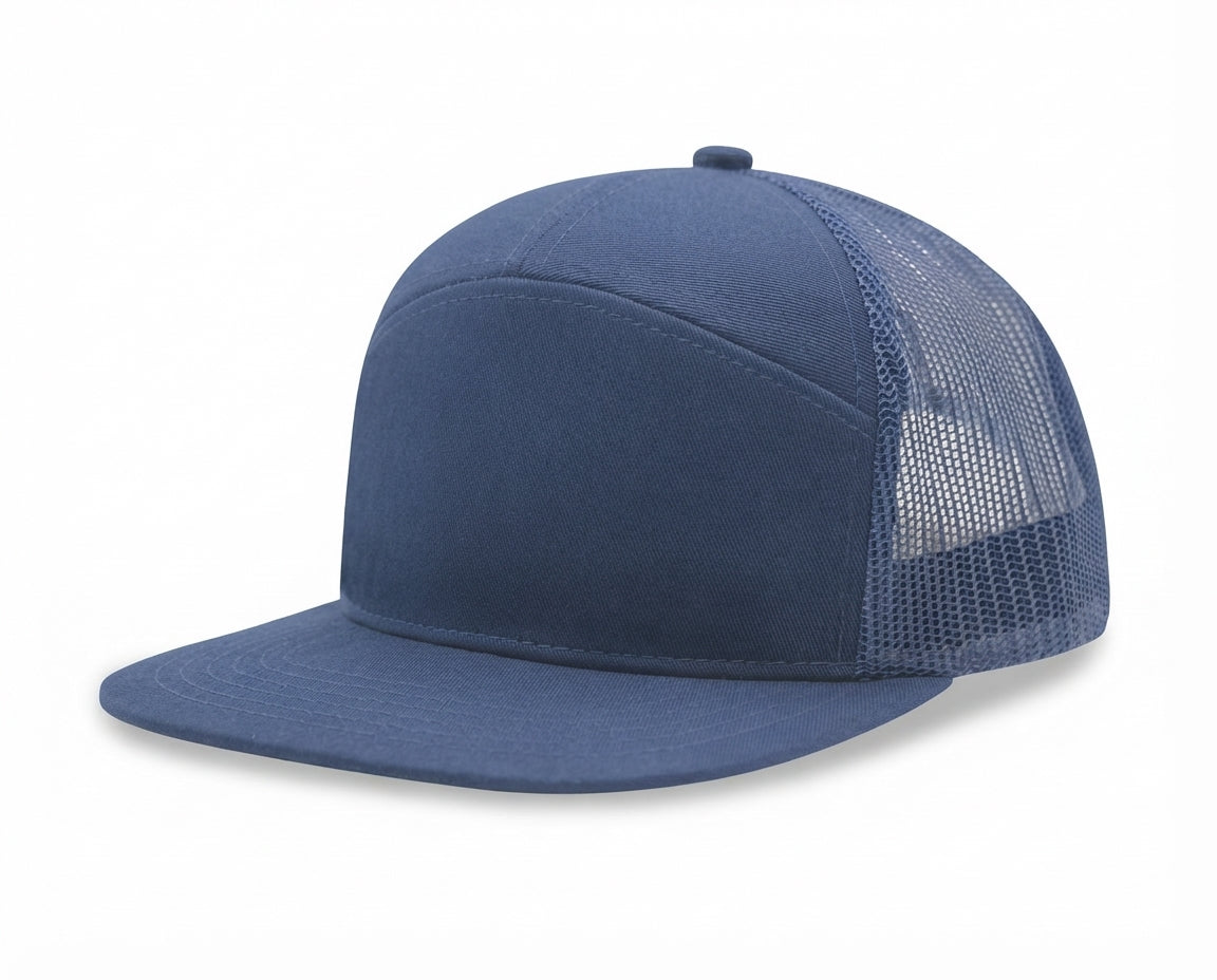 7 panel Hybrid trucker cap