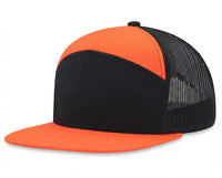 7 panel Hybrid trucker cap