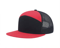 7 panel Hybrid trucker cap