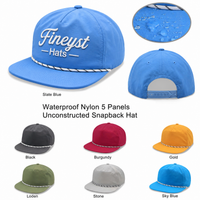 5 Panel Waterproof Nylon Grandpa Hat
