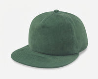 5 Panel Unstructed Corduroy Snapback Hat