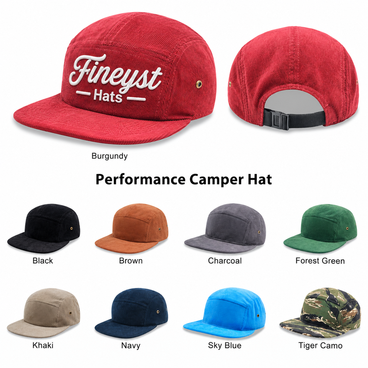 7 Panel Camper Hat