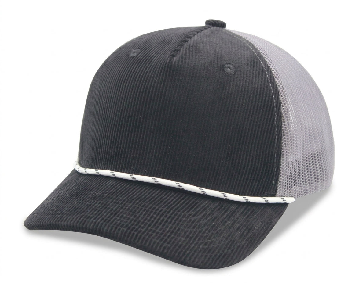 5 Panel Corduroy Rope Trucker Cap