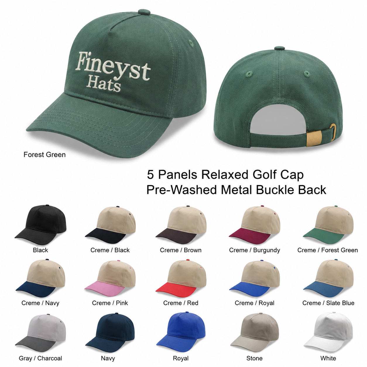 5 Panel Relaxed Golf Cap