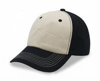 Relaxed Golf Cap With 2 Tones Pre Washed 100% Chino Twill