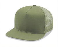 5 Panel Flat Bill Snapback Trucker Cap
