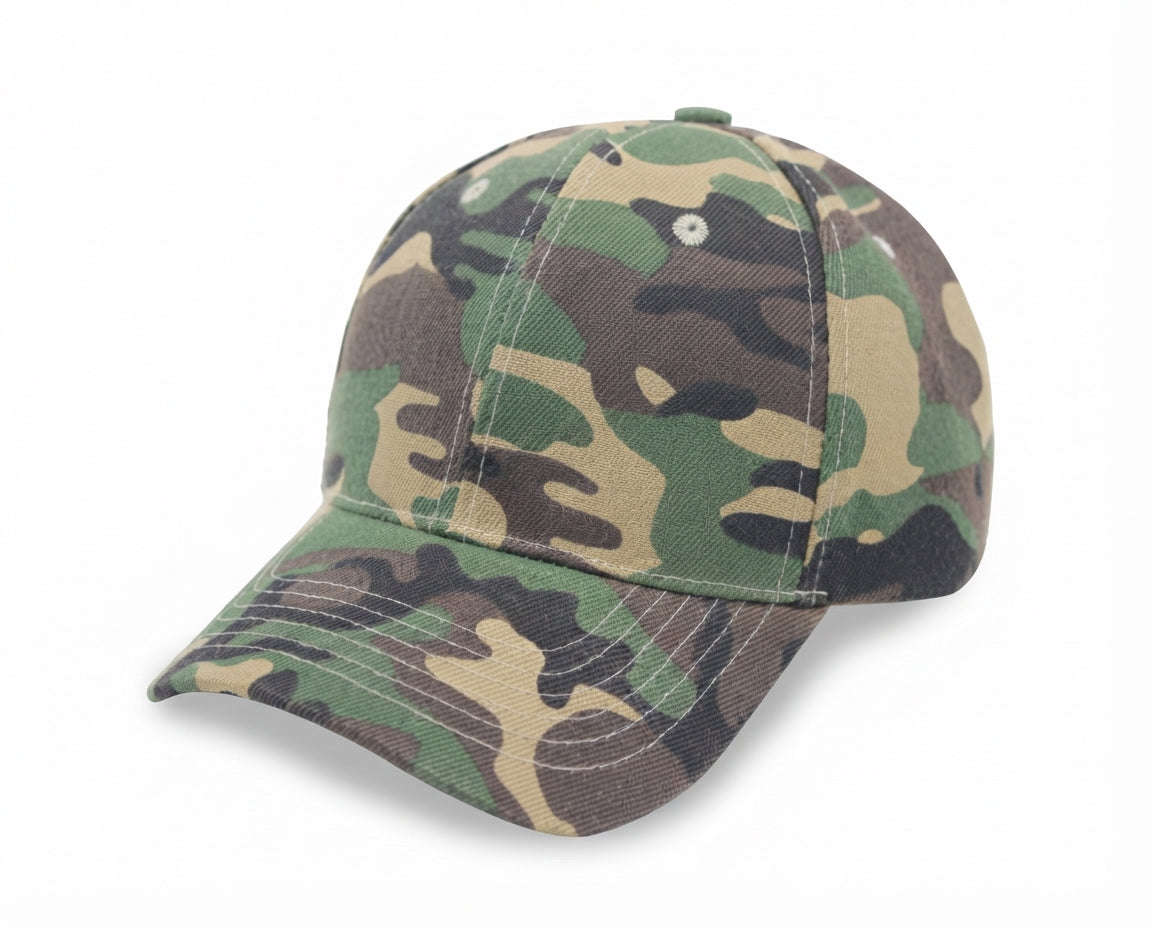 6 Panel Poly Twill Velcro Cap