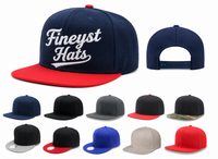 Baseball Team Cap 6 Panel Flat Bill Snapback
