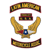 American Motorcycle Association embroidered patches with Phoenix City rocker