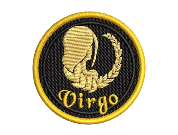 round virgo velcro patch - View 2