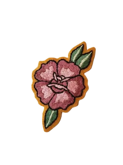 custom flower iron on patches - custom patch by Fineyst Patches
