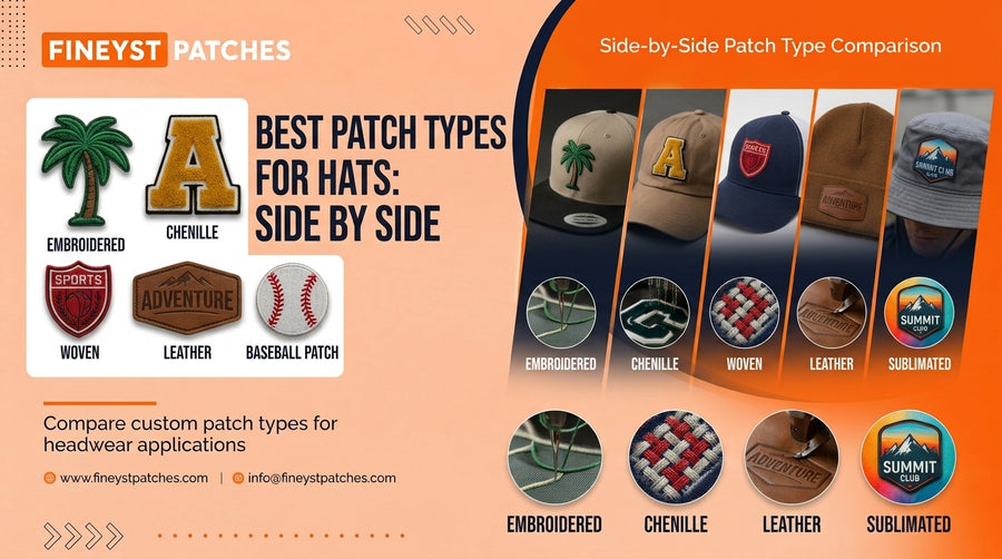 Best Patch Types for Hats: Side by Side