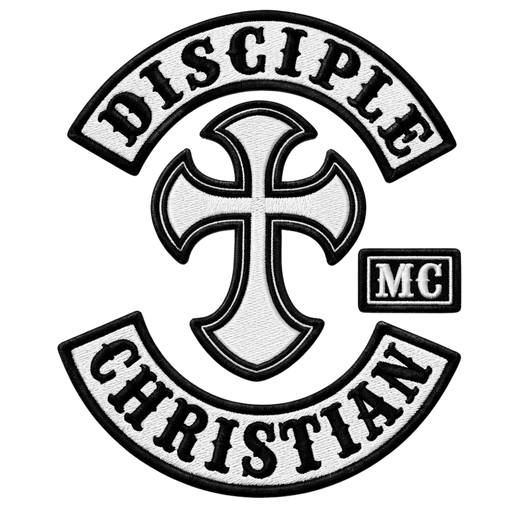 Christian Motorcycle Club Patches embroidered back patch set