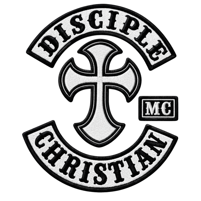 Christian Motorcycle Club Patches embroidered back patch set