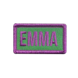 purple and green emma name patch thumbnail 1