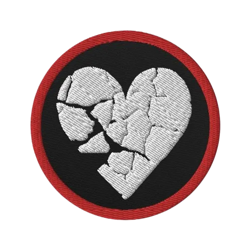 Battered Heart Patch - View 2
