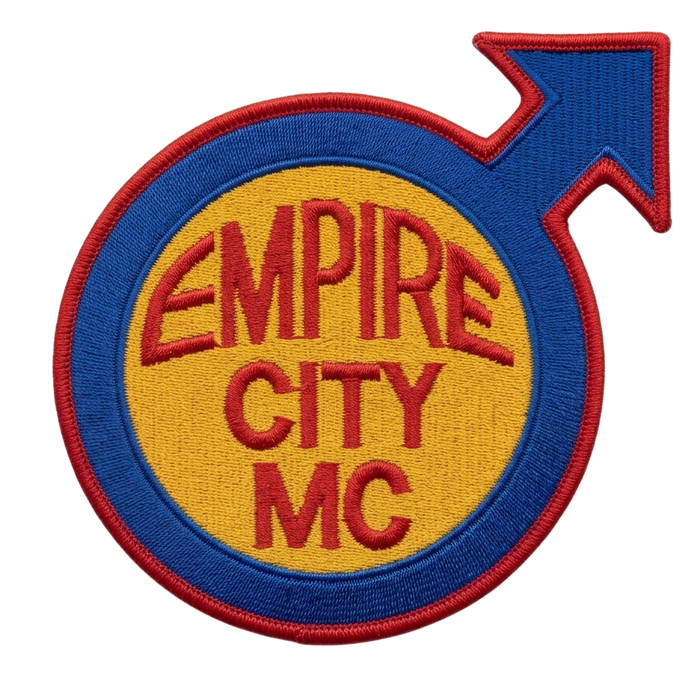 Empire City MC patch circular arrow symbol embroidered motorcycle badge - Fineyst Patches