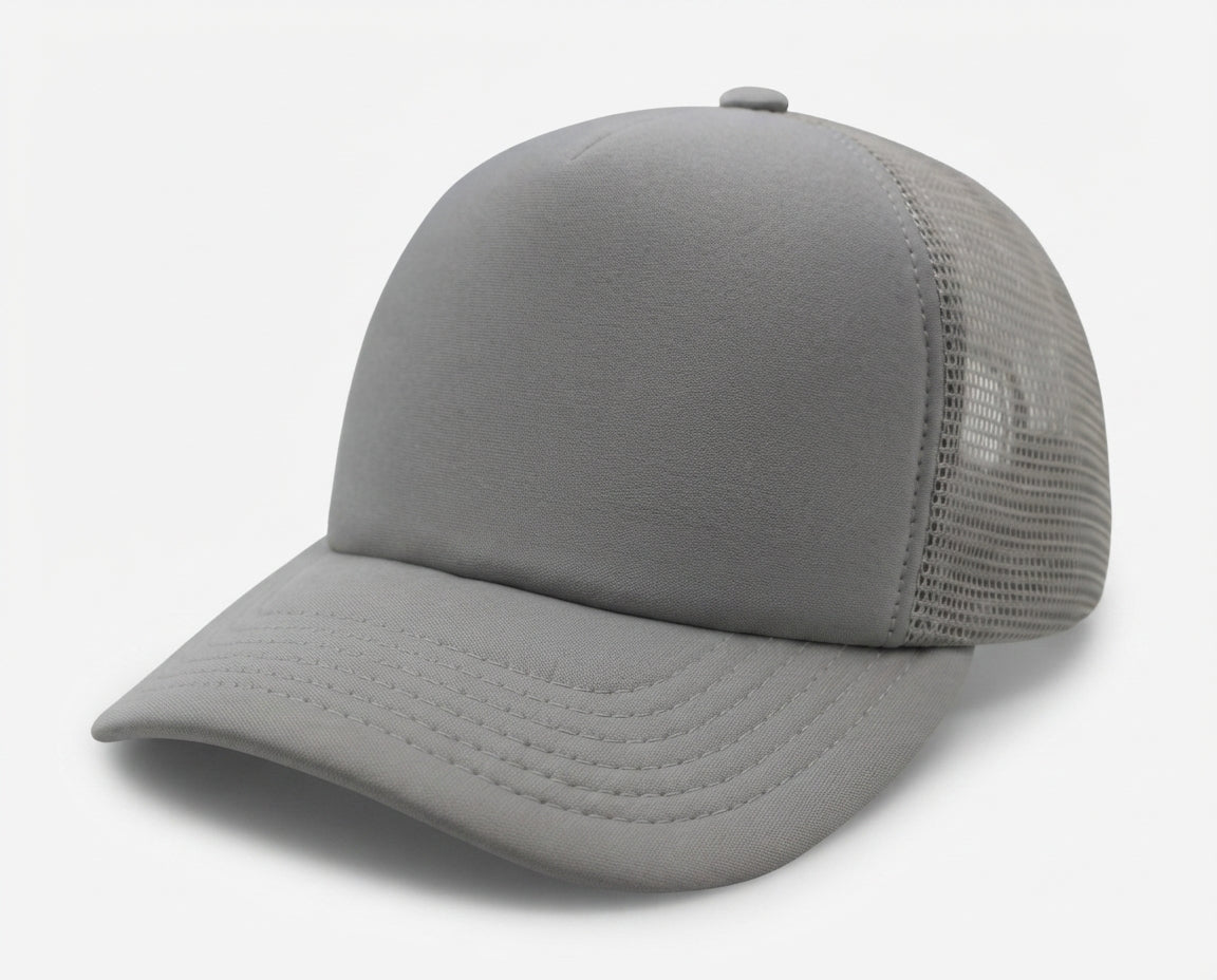 5 Panel High Profile Foam Mesh Back Trucker Cap