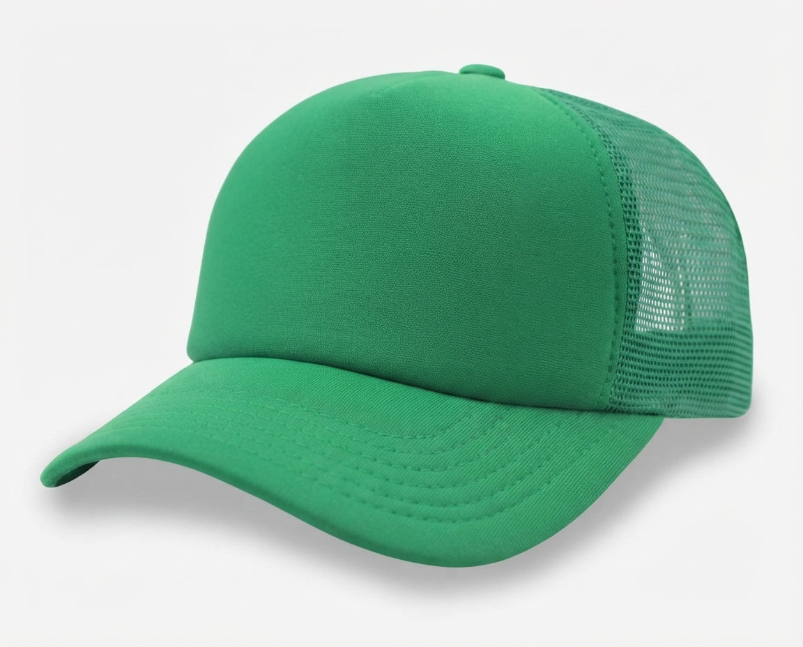 5 Panel High Profile Foam Mesh Back Trucker Cap