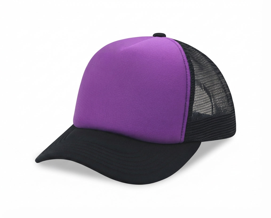 5 Panel High Profile Foam Mesh Back Trucker Cap
