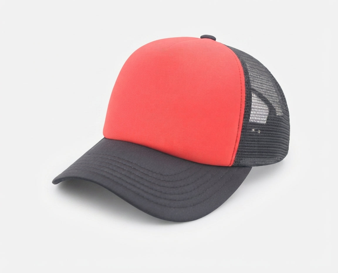 5 Panel High Profile Foam Mesh Back Trucker Cap