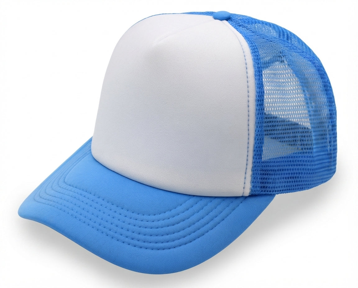 5 Panel High Profile Foam Mesh Back Trucker Cap