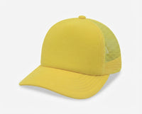 5 Panel High Profile Foam Mesh Back Trucker Cap