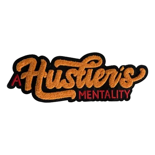 hustler s mentality letterman jacket patch - View 1