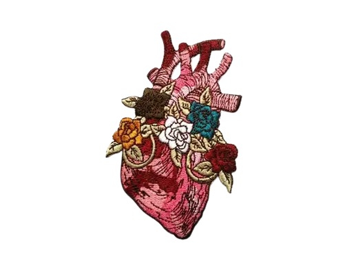heart of flowers patch - custom patch by Fineyst Patches
