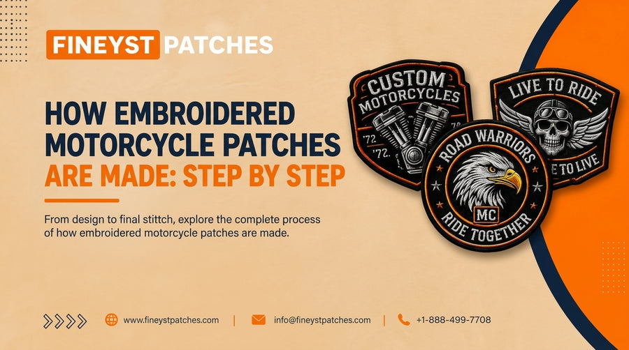 How Embroidered Motorcycle Patches Are Made: Step by Step