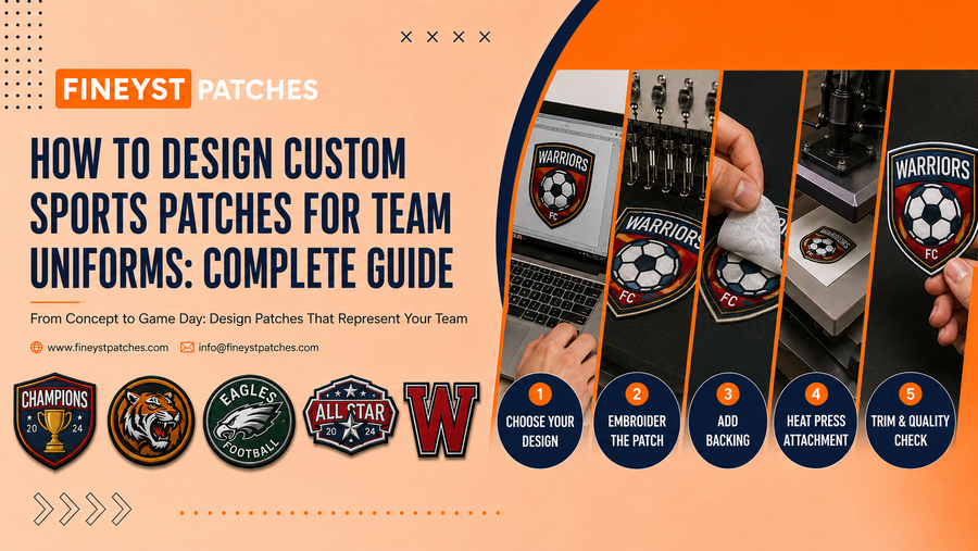 How to Design Custom Sports Patches for Team Uniforms: Complete Guide