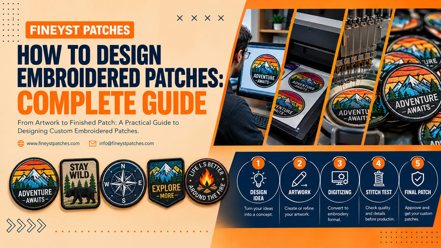 How to Design Embroidered Patches: Complete Guide